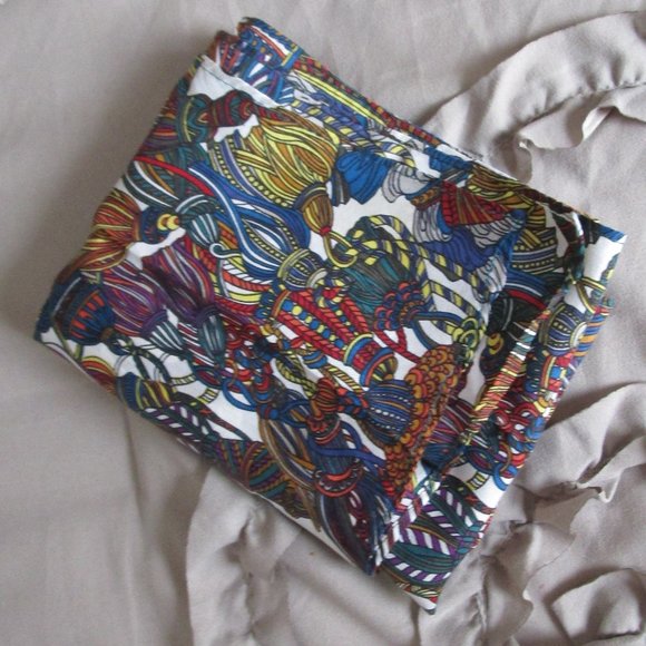 printed silk scarf